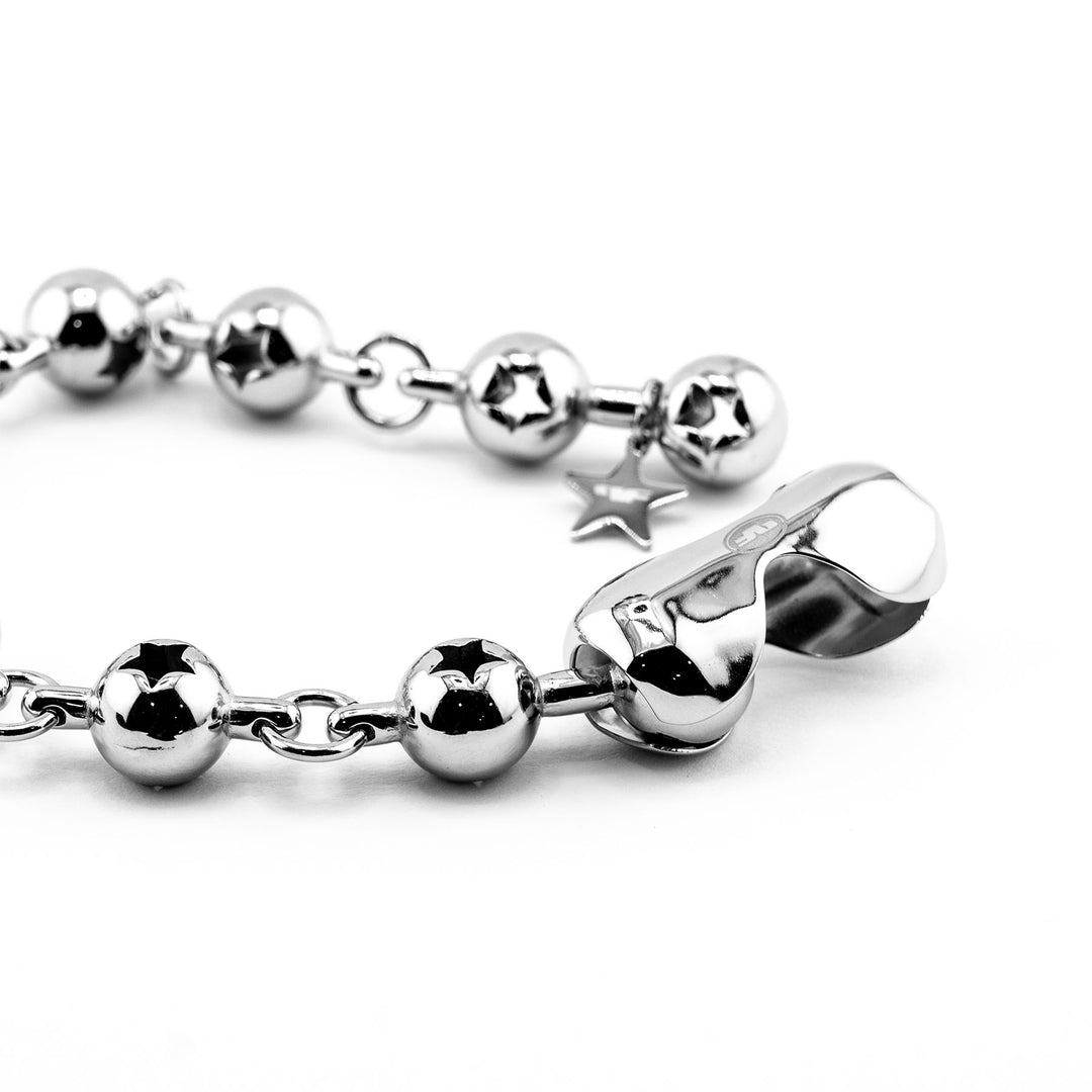 Star Ball Link Bracelet Bracelets Personal Fears Personal Fears Star Ball Link Bracelet | Stainless Steel - 90s y2k Chain