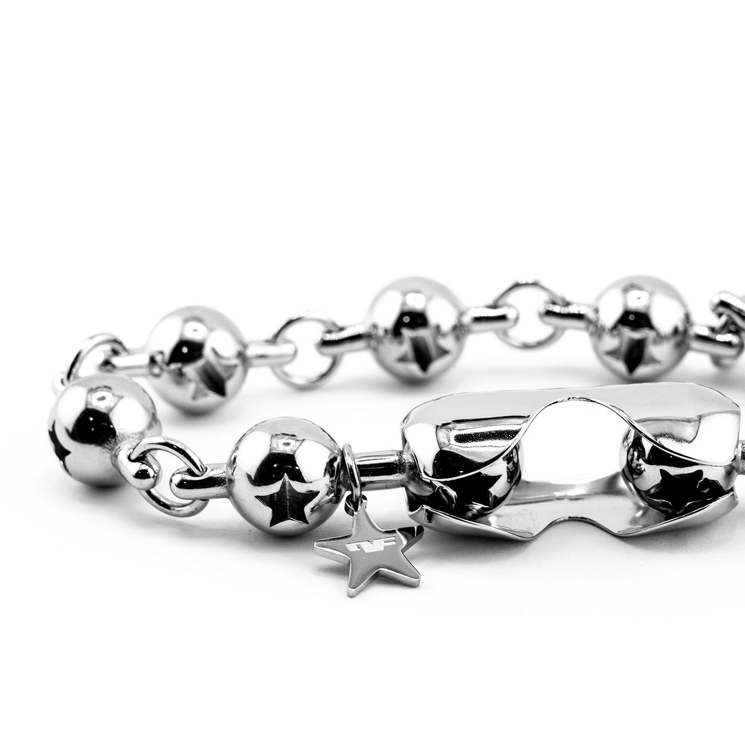 Star Ball Link Bracelet Bracelets Personal Fears Personal Fears Star Ball Link Bracelet | Stainless Steel - 90s y2k Chain