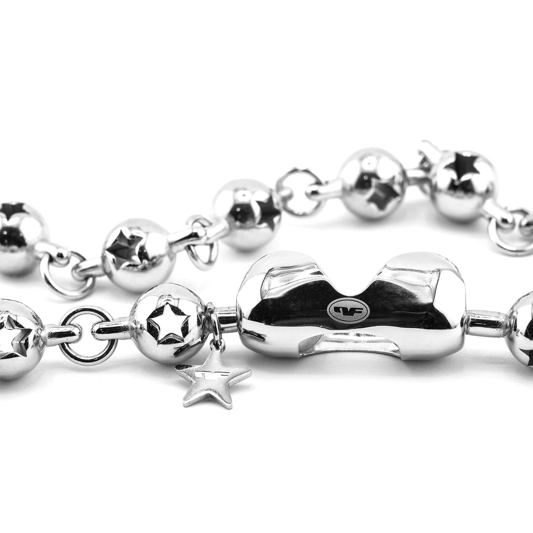 personal fears - star ball necklace - custom ball chain with stars macro