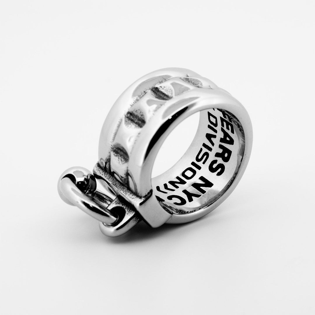 Studd Harness Ring Rings Personal Fears Personal Fears Studd Harness Ring | Stainless Steel Dangle Ring