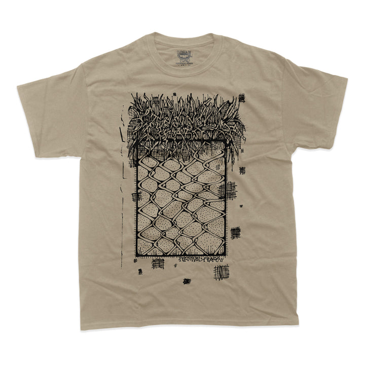 Chainlink Tee- Sand shirt Personal Fears Personal Fears Chainlink Tee - Sand - Skate Shirt - Punk Tshirts