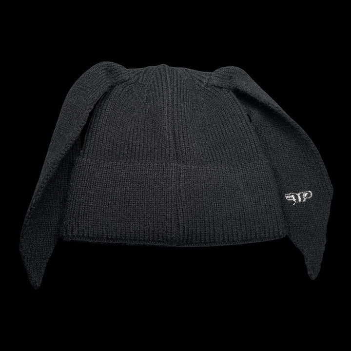 Bunny Ears Beanie - Black Hat Personal Fears Personal Fears Bunny Ears Beanie - Black