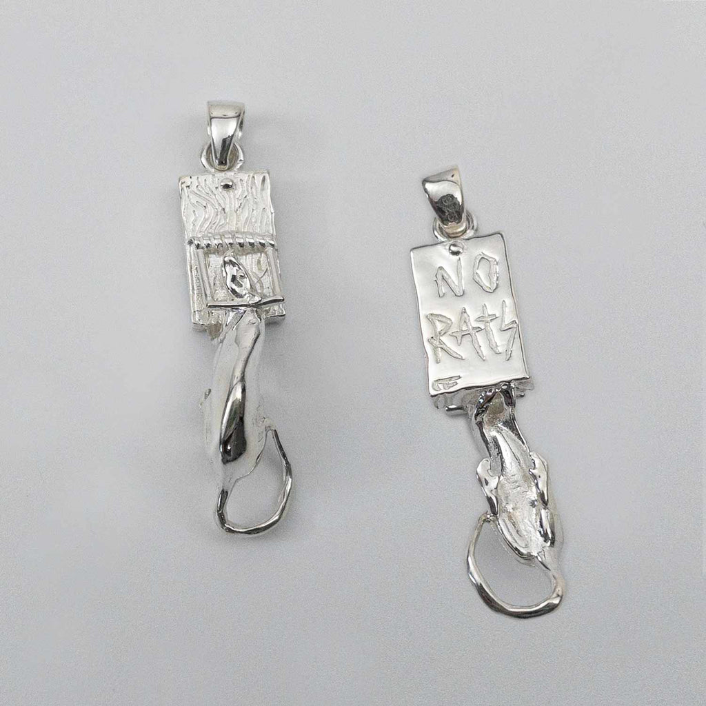 Rat Trap Pendant Silver